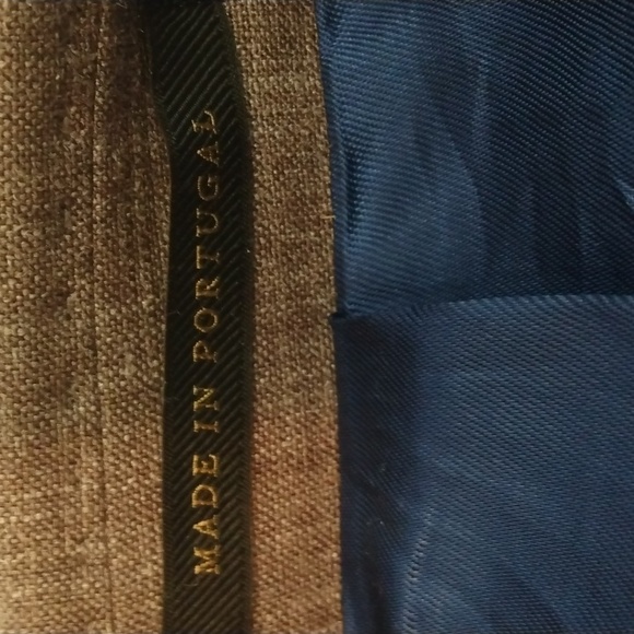 Like New J Hilburn Custom Made Light Brown Wool/Silk/Linen Summer Jacket 42R* - Picture 13 of 16